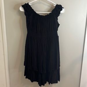 Black off the shoulder dress